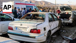 Video shows moment explosion heard at Iran ceremony honoring slain general [upl. by Zoltai]