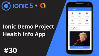 Ionic 5 Tutorial 30  Ionic Mini Project  Health Info App [upl. by Yoho971]