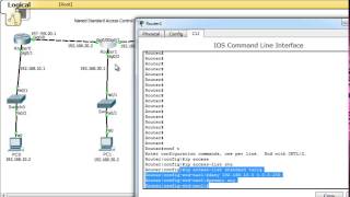 Configure Cisco Named Standard Access Control List ACL on Cisco routers [upl. by Gratt]