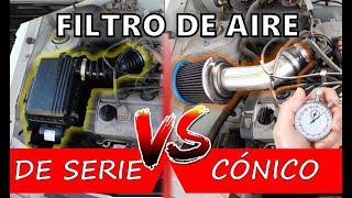 Filtro de aire cónico VS de serie se gana potencia  Proyecto Charade 3 [upl. by Assena]