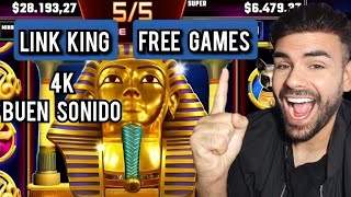 🍀🔥jugando en el casino LINK KING  free games 4k apuesta 05€  x 50 giros de APUESTA 250€ [upl. by Anitnas]