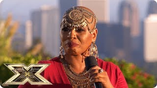 Janice Robinson stakes a claim for a place at Live Shows  Judges Houses  The X Factor UK 2018 [upl. by Atoiganap]