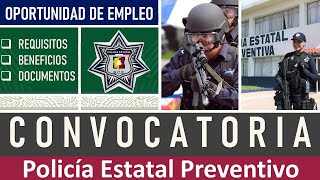 Convocatoria para Policía Estatal Preventivo 20222023 [upl. by Randene]