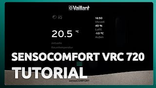 Vaillant sensoCOMFORT 720 Tutorial  Haustechnik Voßwinkel [upl. by Markman]