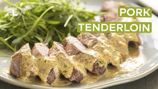 Pork Tenderloin with Creamy Mustard Sauce  Food Channel L Recipes [upl. by Almire115]