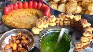 MIXED CHAATDAHI VADA CHAATAALOO FRY CHAATComplete Street Food in KolkataSalt Lake [upl. by Dolly]