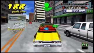 Crazy Taxi Walkthrough  Axel Customers 2444 [upl. by Llereg]