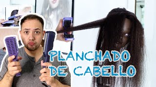 ¿Comó Planchar un Cabello  como un PROFESIONAL   Tutorial [upl. by Ahsekyw]