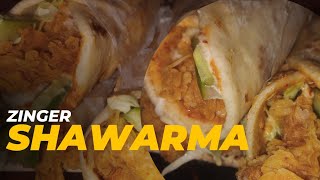 zinger shawarma recipe zinger shawarma with homemade pita breadshawarma food shawarma [upl. by Dearborn512]