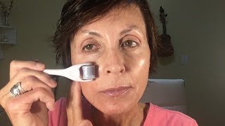 DERMA ROLLING MY SKIN CHEEK LIFT USING FACIAL MASSAGE HOW I HIGHLIGHT MY HAIR [upl. by Nallek]