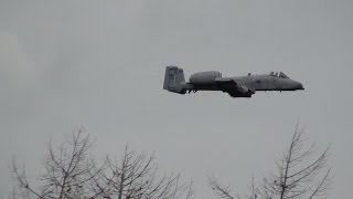 A10 Thunderbolt II at Nordhorn Range Shooting exercise live audio and Bombing 3032015 [upl. by Ardekahs]