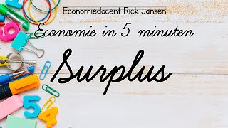 Economie in 5 minuten  Surplus consumentensurplus en producentensurplus HAVOVWO Examentraining [upl. by Shute140]