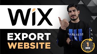 How To Export Wix Website 2024  Wix Website Export  Export Wix Site [upl. by Aicatsue]