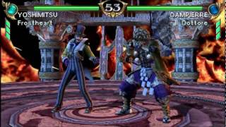 Soul Calibur Broken Destiny PSP  Yoshimitsu vs Dampierre [upl. by Yarezed533]