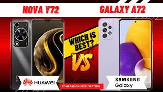 Huawei nova Y72 vs Samsung Galaxy A72 FULL COMPARISON [upl. by Aisenet]