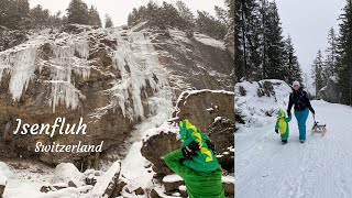 Family Sledding Adventure in Jungfrau Region Isenfluh Switzerland [upl. by Gnurt643]