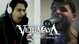 VEIL OF MAYA – Mikasa Cover by Lauren Babic amp Gerard Vachon [upl. by Lael]