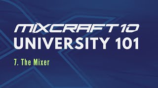 Mixcraft 10 University 101 Lesson 7  The Mixer [upl. by Ylebmik]