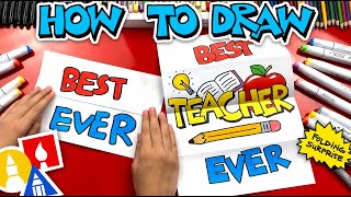 How To Draw The Best Teacher Ever Folding Surprise [upl. by Ik239]