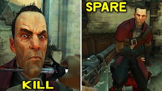 Dishonored  Kill Daud VS Spare Daud All Choices amp Outcomes [upl. by Annabell]