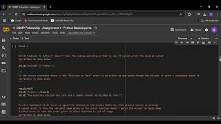 Diving into Python Basics  DSMP Series  Assignment  1 [upl. by Nare]