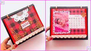 DIY Scrapbook Calendar 📅 ♥️ Valentines Day Gift Idea [upl. by Moclam899]