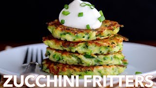 How To Make Easy Zucchini Fritters  Must Try Recipe [upl. by Leinod764]