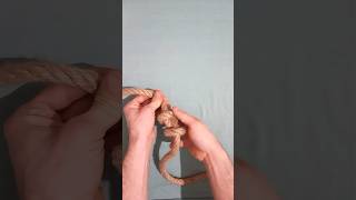 Double Overhand Knot  You Must Know knot shorts SurvivalSkills [upl. by Adnuhsal]