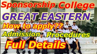 Great Eastern Shipping Company Sponsorship  How to apply  Admission procedures [upl. by Kelbee274]