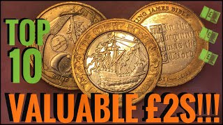 Top 10 Most Valuable and Rare £2 Coins UK Circulation [upl. by Nodanrb720]