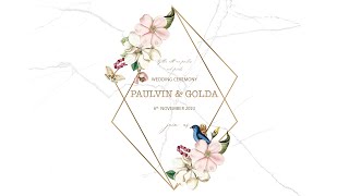 WEDDING CEREMONY  PAULVIN amp GOLDA  6th NOVEMBER 2023  LIVE [upl. by Lan]