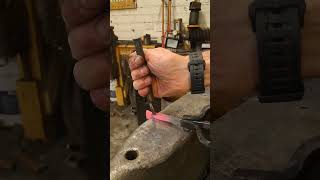 Mini axe blacksmith metalwork forging [upl. by Akcimehs]