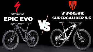 Cross Country Bike Battle Specialized Epic EVO vs Trek Supercaliber 9 6  Who Reigns Supreme [upl. by Farrica]