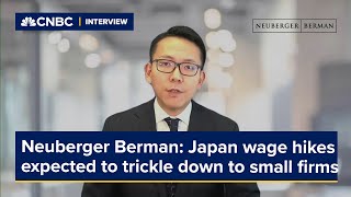 Neuberger Berman expect wage hikes in Japan to trickle down and extend to smaller firms [upl. by Eimiaj176]