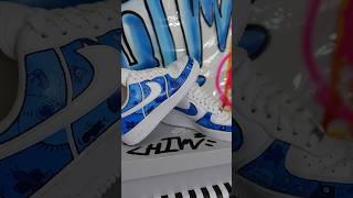 Air force1 custom drawing artist painting custom art customshoes [upl. by Cappella]