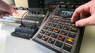 Roland SP 404 MK2  Roland MV1 Verselab  Behringer JT 4000 Blending Dawless machines [upl. by Juakn]