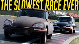 Gran Turismo 7 The Slowest Race of All Time [upl. by Ennailuj]