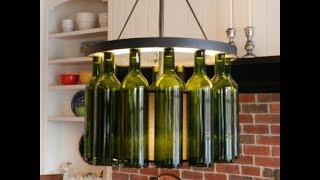 Wine Bottle Light Fixture [upl. by Aleemaj]