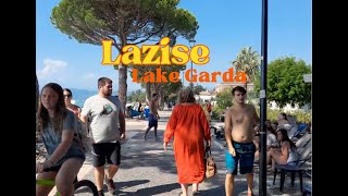 LAZISE LAKE GARDA ITALY 🇮🇹  AUGUST 2023 WALKING TOUR [upl. by Atsirak]