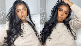 DIY Lace Frontal Wig  True Glory Hair Bundles and Frontal Review [upl. by Andaira]