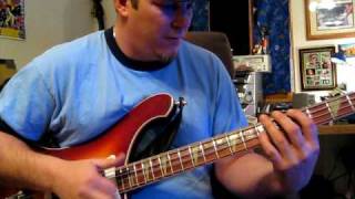 FUNK BASS NASTY SLAP BASS advanced slap bass techniques on Ric 4003 [upl. by Draner]