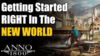 Anno 1800 Ultimate Guide Getting Started RIGHT in the New World [upl. by Chrissie]