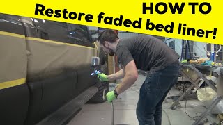 How to restore faded bedliner [upl. by Yrrem]