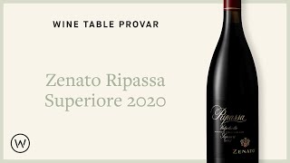 Wine Table provar Zenato Ripassa Superiore 2020 [upl. by Seuqirdor]