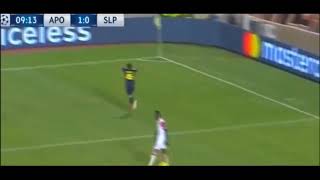 APOEL 2 0 Slavia Prague Goals and highlights UEFA Champions League [upl. by Aihsal53]