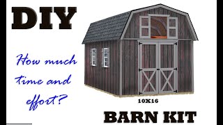 DIY 10x16 Barn Kit from Best Barns [upl. by Crean8]