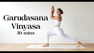 Garudasana Vinyasa  Yoga with Katrina [upl. by Retlaw]