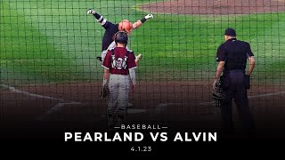 Pearland vs Alvin Baseball 4123 [upl. by Vladamar237]