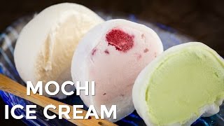 How to Make Mochi Ice Cream Recipe もちアイスクリームの作り方（レシピ） [upl. by Jacinthe839]