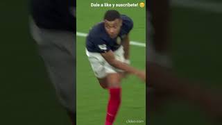 Shot and goal by Kylian Mbappe with France [upl. by Fredrick410]